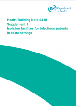Health Building Note 04-01: Supplement 1: Isolation facilities for infectious patients in acute settings